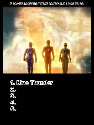 5 POWER RANGERS THEME SONGS BUT 1 GOTTA GO 👀💯 #powerrangers #dinothunder #mysticforce #wildforce #lostgalaxy #90s #2000s #tvshow #disney #viral #fypシ #fyp 