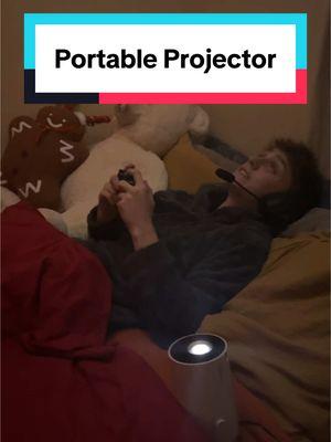 This is perfect for our movie nights #projector #projectors #projectorscreen #techtok #techfinds 