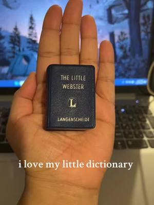 i love my little dictionary °  #dictionary #book #fyp #foryou #thelittlewebster #webster #websterdictionary #fyp #foryou #writersoftiktok #writer #english #ovsessed #tiny #little #littlebook #tinybook #small #smallbook 