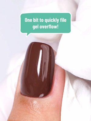 One bit to quickly file gel overflow! I used 👉 6.7mm inverted tapered cuticle clean nail drill bit🔥 This drill bit for safe removal! #tiktokshopyearendsale #melodysusie #melodysusienails #nailtools #nailart #nailchallenge #nailtutorial #nailtechlife #nailtechcheck #nailtechproblems #nailtechnician #nails #nailbeginner #nailpro #naillover #nailhack #nailtips #nailtip #drillbit #naildrill 