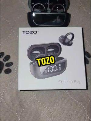 TOZO OpenEarRing True Open Ear Headphones, Lightweight Comfort Open Ear Clip Wireless Earbuds, Bluetooth 5.3 Headphones with Smart Digital Display Design Fit Sports Cycling, Running, Workout Black Sold by TOZOSTORE O #tozostore #openearheadphones #tozoearbuds #tozo #holidayhaul #openearearbuds #lightweightearbuds 