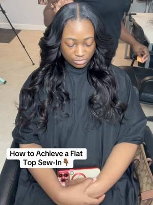 How to Achieve a Flat Top Sew-In👇🏾 	1.	Lightly spray a bit of spritz and use a hot comb to press the hair down for a sleek finish. 	2.	Alternatively, apply a wax stick for a smooth look, but be mindful not to use too much to avoid greasiness. ✨ If this tip helped you, don’t forget to like, comment, and share! ✨ Satisfied beauty is wearing a Traditional Sewin 💇🏽‍♀️ with minimal leave out. #gluelesswigs  #closurewig #miamiwig #miamiwigmaker #hairbyelitac #miamiwiginstall #miamiwigstylist #momlife #supermom #miamiwigstylist #miamigardengluelesswig   #miamigluelesswigs #miamigardenswiginstall #frontalwiginstall #wigremake #lacefrontalsewin #busywomen #wigmakers #wiginstallation #closuresewin #wigrevamp #sewin #closureinstall  #customwigs #customwigmaker #miamihairstylist #traditionalsewin #miamisewin #wigcustomazation #naturalsewin