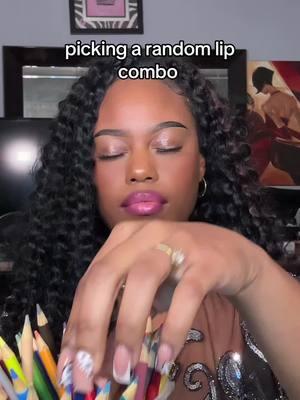 is it bad that i like this one  - #lipcombo #lipstutorial #blackgirlmakeup #exploremakeup #makeuptrends #birthdaymakeup #explore #lipcombo #lips #lipstick #liptutorial #browngirlmakeup #fy #tymakeup