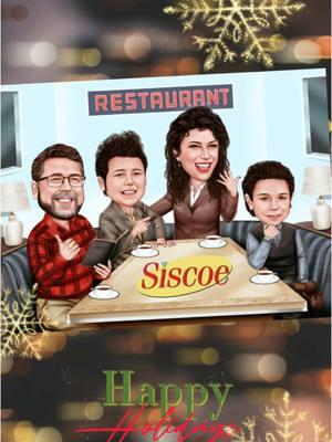 No. I will never have a basic holiday card. That’s not my style. Love - The Palumbo Siscoe Family.  #ourholidaycard #holidaycard #happyfestivus #seinfeldhomage #whencomicsmarry #CapCut 