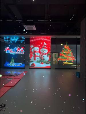 How to create an atmosphere for Christmas events#Milestrong #leddisplay #ledscreen #ledtransparentscreen #flexibleledscreen #transparentledwall #ledtransparentscreen #glassdisplay #windowdisplay 