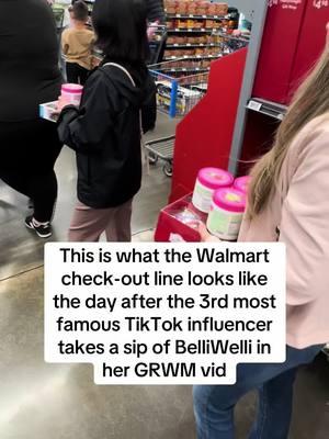 The power of tiktok is crazy #belliwelli #influencer #grwm #walmart 