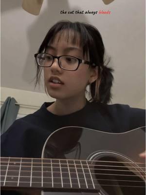 the cut that always bleeds-@conangray challenge WITH MY NEW GUITAR HEHE #thecutthatalwaysbleeds #conan #conangray #guitar #guitartok #guitarcover #cover #song #coversong #music #singing #singingchallenge