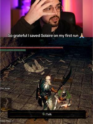 He’s depressed but he’s alive 😭 #solaire #solaireofastora #praisethesun #darksouls #darksoulsremastered 