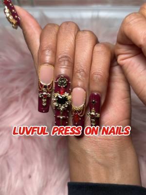 @luvful_nail_sets I love love love these nails  #luvfulnails #luvfulnailpressons #nails #nailsoftiktok #mademyyear #TikTokShopHolidayHaul #tiktokshopyearendsale #spotlightfinds #christmasgiftideas #fyp #explorepage 