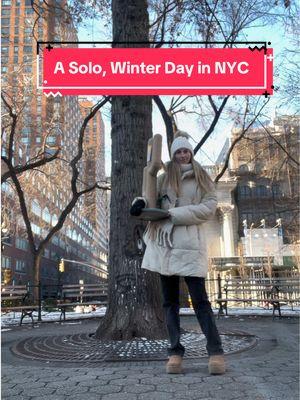 a solo winter day living in and exploring nyc 🥰❄️   #nyc #nyclife #soloday #solotravel #spendadaywithme #winterday #newyork 