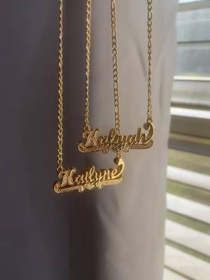 Shop Our Double Plated Name Necklaces ON SALE 🥹😍 !!  www.JewelzByD.com  #fypage #jewelzbyd #viraltiktok #jewelrylover #jewelry 