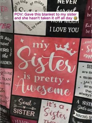 Perfect gift for sister 😘😘😘 Its 50% off today #enga #xmas #christmas2024 #christmas #christmascountdown #giftidea #sister #sisters #sistergoals #sisterhood #sistersforever #sisterwivestiktok #cozyblanket 