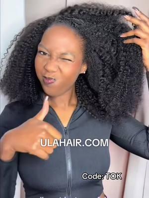 Natural 3 IN 1 half wig review❤️Wig name: ULH155 in bio link~Blend hair perfectly & quick to install! #halfwig #glueless #ulahair #hairreview #curlyhair 