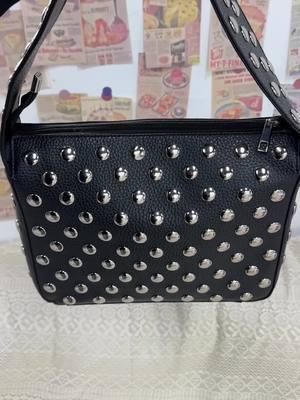 im kinda in love with this cool bag 🖤😍#purse #pursetok #leatherbag #leatherpurse #punkstyle #studded #studdedbag #textured #solid #dailyuse #designerbags #y2k #punk #grungeaesthetic #pursecollection #bag #bags #bagcollection #handbag #handbags #shoulderbag #whatsinmybag #whatsinmypurse #elegent #fashion #viral #cute #bagessentials #purseessentials #tiktokshopnewyearnewaura #tiktokshoplastchance #tiktokshopholidayhaul #spotlightfinds