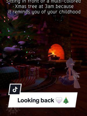 Looking back....🎄🤍 Treasure you childhood, because before you know it, it's gone  #relatable #christmas #vrchat #real #fypage #vrc #vr #meta #iykyk #xmaseve #Xmas #dec25 #foryou #holidays #ayaya #foxtuber #vtuber #Love #foryou #gamer 