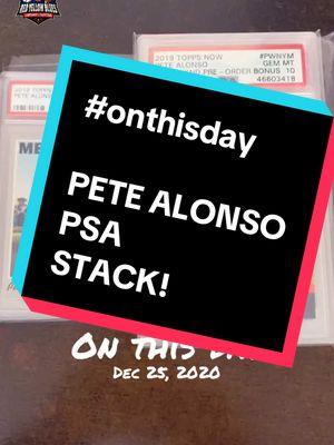 #onthisday #petealonso #polarbear #newyorkmets @Topps @MLB @New York Mets #psacards #baseball #collect #thehobby #redyellowblues #hobbyquest #elkgroveca #fyp 