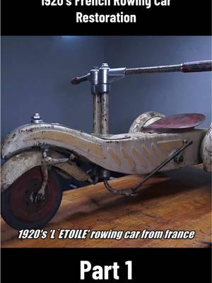 1920's French Rowing Car Restoration | Part 1 #restore #rusty #restoration #asmr #antique #satisfyingvideo 