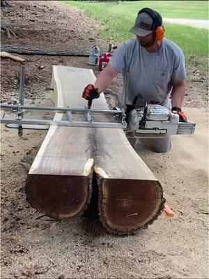 Woodworkers love black walnut crotch figure, so i chainsaw mill as many black walnut crotches as possible! Once these black walnut slabs are dry, they will not last long with my local woodworking customers. Woodworkers will most likely use these slabs for wood and epoxy dining room tables. These black walnut slabs will produce woodworking projects that will be absolute showstoppers and elevate anyones home decor for many years to come!  I chainsaw milled this black walnut log woth my Stihl MS 881 and @Granberg International alaskan mill. Shop Granberg’s website and use my code to save 10% site wide. Code- foxridgeslabs #woodworker #woodworking #blackwalnut #homedecor #epoxy #liveedge #satisfyingvideos 