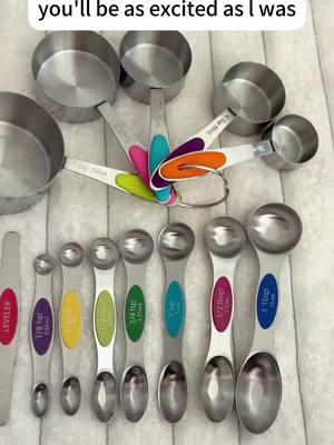 The fact that these are magnetic is amazing! Heavy duty, stainless steel, magnetic, measuring spoons and cups! You can't beat the price for such good quality‼️ #measuringcups #measuringspoon #magnetic #stainlesssteel #kitchengadgets #goodforyou #kitchenorganization #kitchenware #kitchen #foryou #tiktokfinds #TikTokShop #tiktokaffiliate