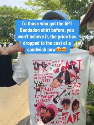 APT Dandadan shirt😍😍😍 #otaku #okarun #kentakakura #momoayase #animeshirt #dandadan #animetiktok #apt #animefanart #animelover #turbogranny #airadandadan #aptrose #manga #rose #roseapt #brunomars #dandadananime #trending #fyp #viralvideo 