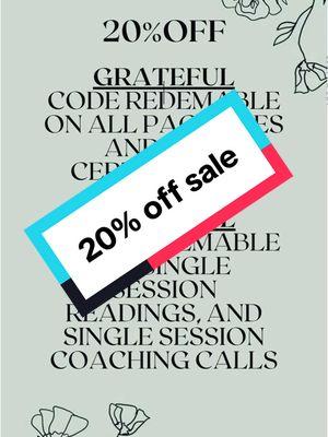 SPECIALS ARE HERE!!! CODE GRATEFUL- works on all packaged intuitive readings, packaged coaching calls and gift certificates.  CODE THANKFUL- works on all single session intuitive readings, single session coaching calls and single session reiki healing! Enjoy the 20% off! #spiritual #psychic #medium #spiritualtiktok  #spirituality #clairsentence #clairsentient #psychicgifts #psychicdevelopment #spiritualawakening #psychicmedium #psychicmediumreadings #psychicreading #psychicintuition #psychicpredictions #healing #darknightofyhesoul #ascencion #healingfromtrauma #rebirth #esotarics #collectiveenergy #collectivereading #lifecoach  —-—— Connect with Mary Lou on TikTok for live readings, Instagram for inspiration, or subscribe on YouTube for replays. Book a private session, explore her classes, or find her on social media using the links below. Follow Mary Lou: ► TikTok: @miscellaneousmagic ► Instagram: @miscellaneous_magic22 Mary Lou’s Best-Selling Services: ► Readings: https://www.miscellaneousmagic22.com/readings ► Spiritual Coaching: https://www.miscellaneousmagic22.com/spiritual-coaching ► Classes: https://miscellaneousmagic22.as.me/schedule.php Specialties: Healing from loss, navigating relationships, twin flame journey, improving health, finding career direction, and overcoming the feeling of being stuck. What Clients Are Saying: “Truly beyond gifted.” “You’re attuned; with a beautiful soul and I am truly forever grateful.” “In honesty I did not expect such psychic accuracy, but I can tell you she delivered it!!” Ready to move past lessons, growing pains and hardships? Book a reading and start your journey of connecting to your true authentic self today.