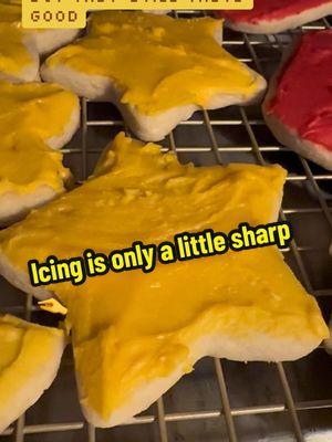 The video literally said I WILL NOT LET YOU SAY HAPPY 2024 there’s not much happy about it 💀 #potterybymacie #actual #cookies #not #kilncookies #tastegood #lookbad #christmas #christmascookies #sugarcookie #star #tree #stocking #yum #christmasbaking 