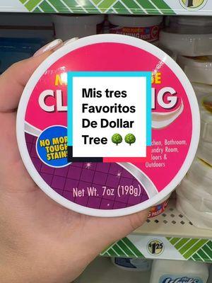 Mis 3 productos favoritos de limpieza en Dollar tree 🌳 #creatorsearchinsights @Dollar Tree #dollartree #cleaningsupplies 