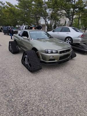 What do you get when you put a $500,000.00 Millennium Jade R34 MSPEC NUR on a set of $20,000 custom tracks?  On hell of a fun day at the beach. #skyline #mspecnur #r34gtr #millenniumjade #jdm4life #jdm #nismo #jdmcarsoftiktok @Mr. GTR @NISMO 