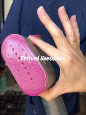 Adorable travel steamer works in seconds. 🙌🏻Probably my favorite TTShop find so far. #jackandrose #jackandrosesteamer #steamer #steamerforclothes #steameriron #travelsteamer #forher #foryou 