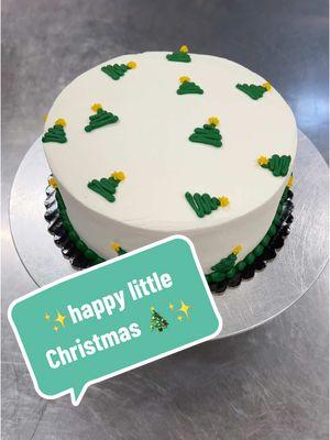 ✨happy little Christmas trees 🎄✨ #creatorsearchinsights #cake #cakedecorating #fypシ゚viral #cakevideo #cakedecorator #caketok #buttercream #christmas #christmas #holiday #easy #happylittletree 