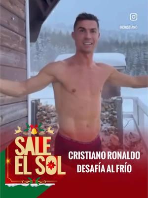 ¡#CristianoRonaldo dejó helados a sus seguidores con este video donde se da un baño con agua fría! 😱🥶🕺🏻⚽️☀️📺 #SaleElSol 