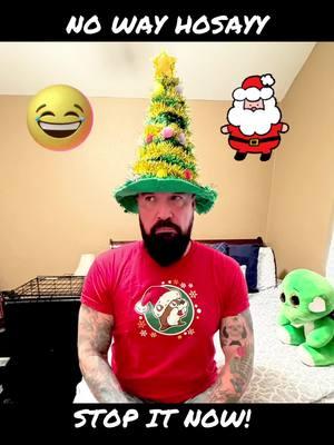 THERE IS NO DAMN WAY MY WIFE IS GONNA MAKE ME WEAR THIS TODAY! #NoWay #Ridiculous #Outrageous #StopIt #LeaveMeAlone #ChristmasHat #ChristmasTree #Bucees #XmasTreeHat #Christmas2024