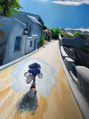 Merry Christmas this is my gift to yall #sonicunleashed #windmillisle #sonicpainting #painting #acrylicpainting #sonicart 