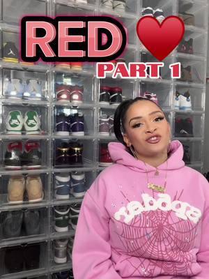 Replying to @rebecca.a21 Red is my Favorite Color ♥️ #sneakerhead #chicksinkicks #bkshedevil 