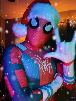 Merry Christmas everyone #spiderdeku #spiderdekucosplay #spiderdeku💚🕷 #Christmas #myheroacademia #fypシ #xmanspiderhoodplayer74  