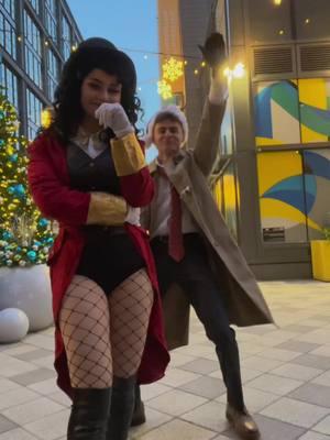 Merry crisis from your fave magical couple! w/@combatwombat53  #zatanna #zatannazatara #dc #dccomics #dceu #dcuniverse #johnconstantine #constantine #johnconstantinecosplay #zatannacosplay #christmas 