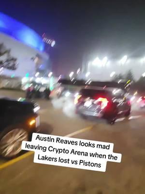 Austin Reaves looks mad leaving Crypto Arena when the Lakers lost vs Pistons. #austinreaves #reaves #lakers #NBA #nbachristmas #NBA #lakersvspistons #lakersvswarriors #austinreaves15 #lebronjames #lebron #stephcurry #basketball #LIVE #detroitpistons  #Pistons #cuts_e #followthecuts_e #diddyparty #Christmas 