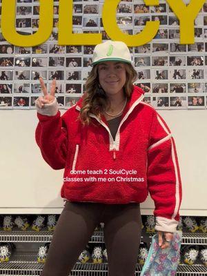 Very grateful for all my riders and the staff who made today so joyful 🥰🎄❤️ merry merry my hunnies #soulcycle #soulcycleinstructor #indoorcycling #spintok #boston 