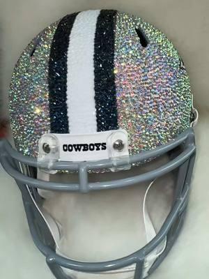 Merry Christmas 🎄! Bling full size Cowboys helmet🤩! Shop your team today! Follow us on instagram @fur_by_morgan! #greenscreen #greenscreenvideo #blingcrocs #SmallBusiness #customblingjeans #customshoes #explorepage #viral #viraltiktok #fyppp #bling #shopnow #fypシ゚viral #customcrocs #crocslides #blingjacket #explore #viralvideo #blingcrocboots #foryou #merrychristmas #cowboys #footballtiktok #footballhelmet #helmet #blinghelmet 