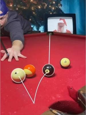 Ho Ho Ho  #billiards #8ball #cuesports #9ball #trickshots #snooker #10ball #trickshot #8ballpool #merrychristmas