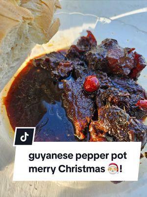 hope you guys are having a great Christmas! 🎅❄️ #Christmas ##happyholidays #guyanaese #pepperpot #Recipe #guyanesefood #guyana #christmasday 