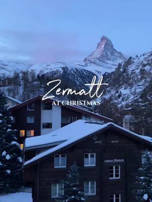 📍Zermatt, Switzerland . . #christmas #zermatt #zermattmatterhorn 