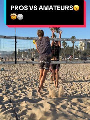 PRO players vs Amateurs😵‍💫🏐😮 #beachvolleyball #volleyball #volleyballworld #volleyballlife #volleyballplayer #volleytok #highschoolvolleyball #haikyuu #rally 