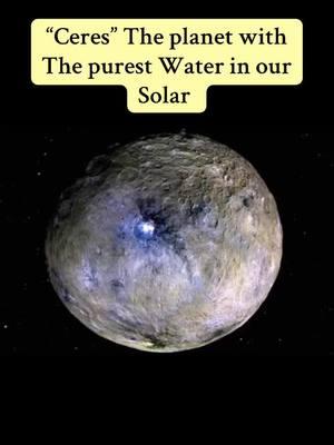 Unveiling the Mysteries of Dwarf Planet Ceres + Hidden in the asteroid belt, Ceres holds secrets of water, ice, and maybe...life? #SpaceMystery #Ceres #DwarfPlanet#SpaceExploration#AsteroidB elt#NASADiscoveries#jre#billycarson#philo sophy#sciencefacts#fypシ゚viral 