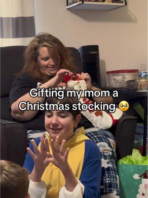 Replying to @Jennifer Webb Mom liked her stocking 🥹🫶🏻 #stocking #christmasstocking #christmas #momlife #MomsofTikTok 