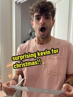 surprising kevin for christmas!! #christmas #christmashaul #surprise #fyp #surprised 