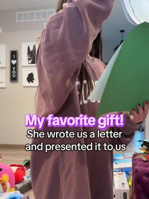 Yes, I was in tears. It was 3 minutes long, I was so impressed and touched! #bestgiftever #momsclub #girlmoms #christmas2024🎄🎁 