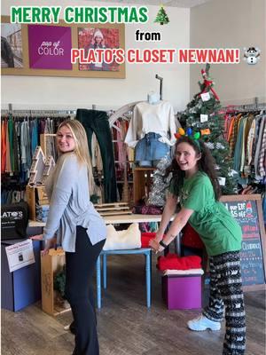 MERRY CHRISTMAS from Plato’s Closet Newnan! 🎄✨  We hope you all have a magical day full of love and fun!  We are closed today, 12/25, but we will be back open tomorrow, 12/26 from 10am-9pm!  - #fyp #platoscloset #platosclosetnewnan #happyholidays #merrychristmas #pitchperfect2 #dance #retail  - *p.s. plssss don’t mind my awkward dancing self 🫣🥹