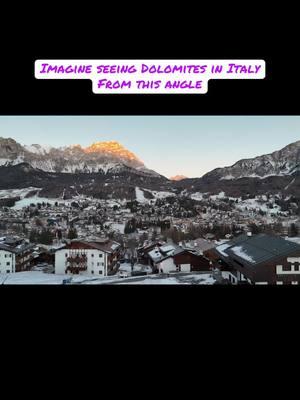 Would this be on your bucket list? #italy #dolomites #fyp #christmas 