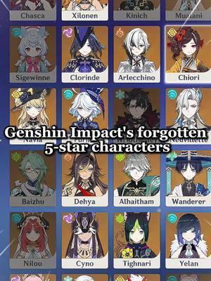 Genshin Impact's forgotten 5-star characters #genshinimpact52 #genshin52 #genshintips #fyp #hoyocreators  #genshinbuild #genshin #GenshinImpact #genshintok #genshinguid #natlan  #albedo #chiori #aloy  